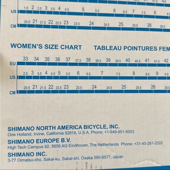 Shimano Cycling Shoes with SPD clips, size 38 - Picture 2 of 2